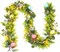 Spring Floral Garlands – 6 Ft LED Battery-Operated Egg Garland with Eucalyptus & Flowers for Mantle, Fireplace, Door, Home, and Office Decor